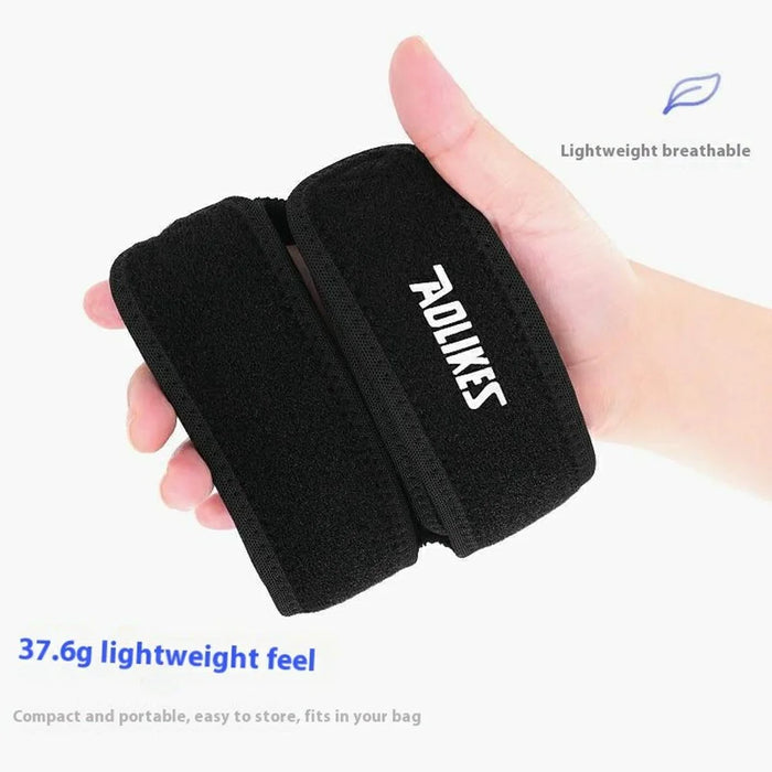 AOLIKES A-7929 1Pc Sports Knee Brace Patella Support Compression Strap for Running Basketball - Black - 3