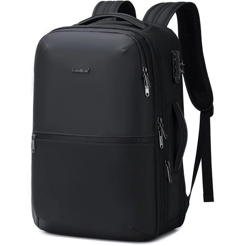 COOLBELL 8309 17 Inch Laptop Backpack Expandable Anti Theft Business Travel Bag with USB Charging Port - Black - 1