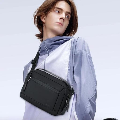 POSO PS-831 Multifunctional Digital Accessories Storage Shoulder Bag Waterproof Crossbody Bag with Tote Handle - Black - 2