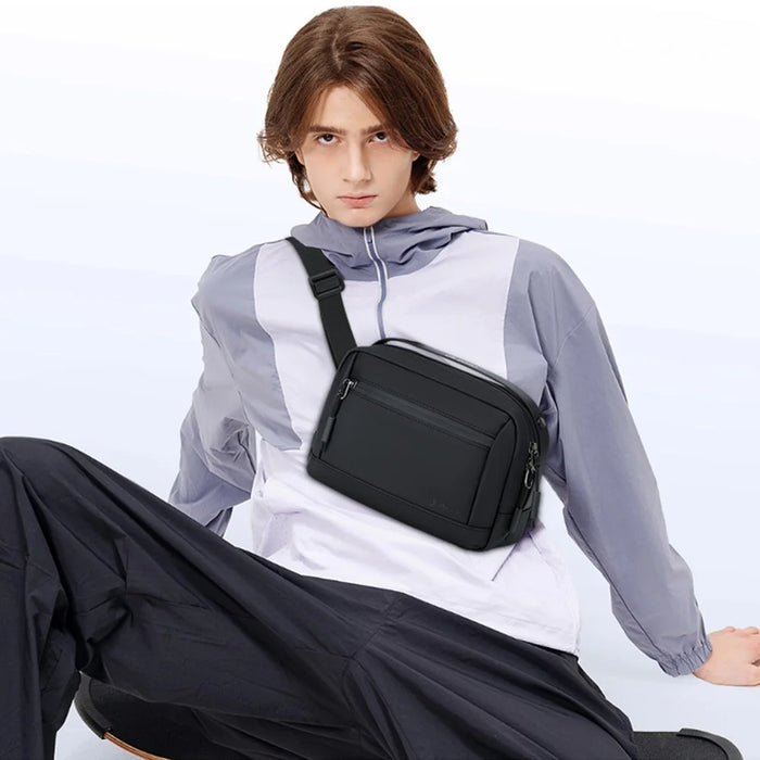 POSO PS-831 Multifunctional Digital Accessories Storage Shoulder Bag Waterproof Crossbody Bag with Tote Handle - Black - 3