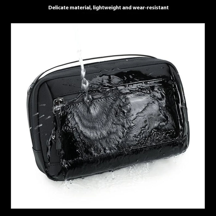 POSO PS-831 Multifunctional Digital Accessories Storage Shoulder Bag Waterproof Crossbody Bag with Tote Handle - Black - 4