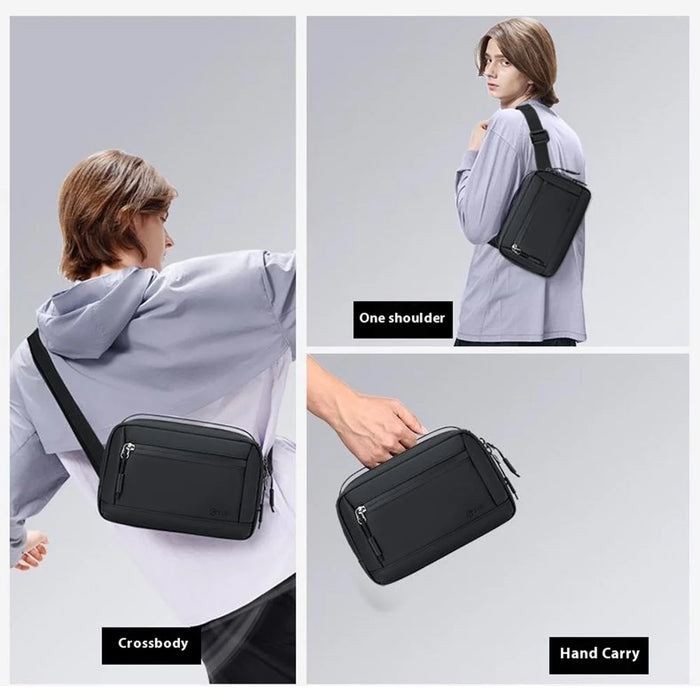 POSO PS-831 Multifunctional Digital Accessories Storage Shoulder Bag Waterproof Crossbody Bag with Tote Handle - Black - 5