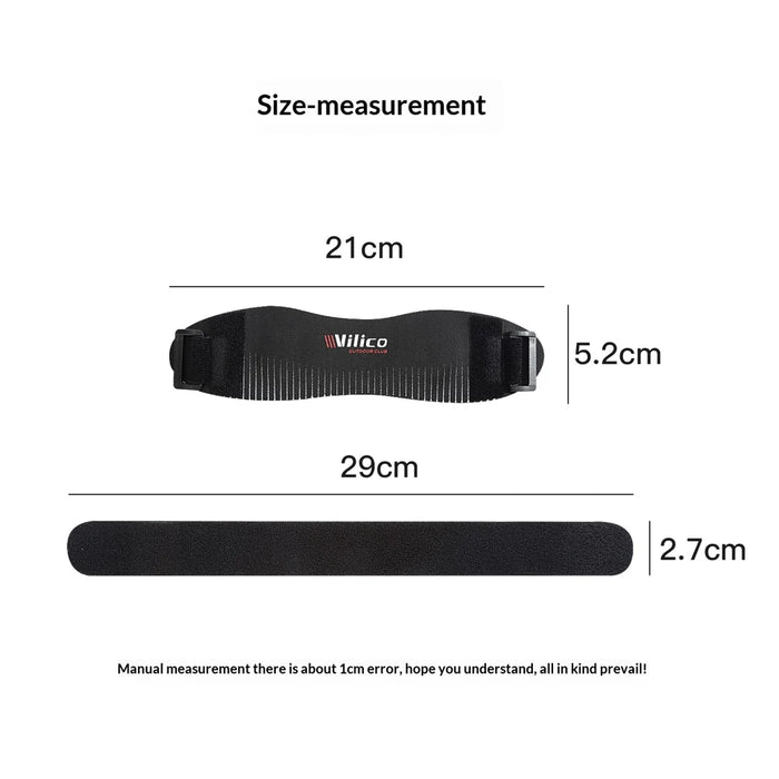 VILICO AB191 1Pc Patella Knee Support Strap Adjustable Compression Knee Brace for Running Jumping Rope - Black - 7