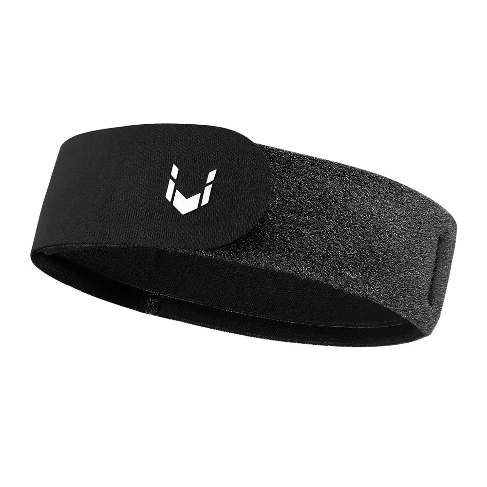 VILICO AB193 1Pc Anti-slip Knee Support Brace Adjustable Patella Band for Basketball Running Climbing - Black - 1