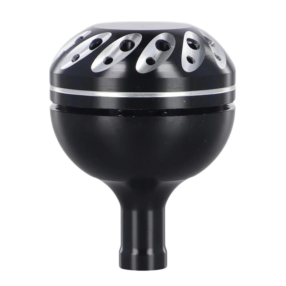 38mm Aluminum Alloy Fishing Reel Rocker Knob Handle Ball Grip Power Handle - Black  /  Silver - 2