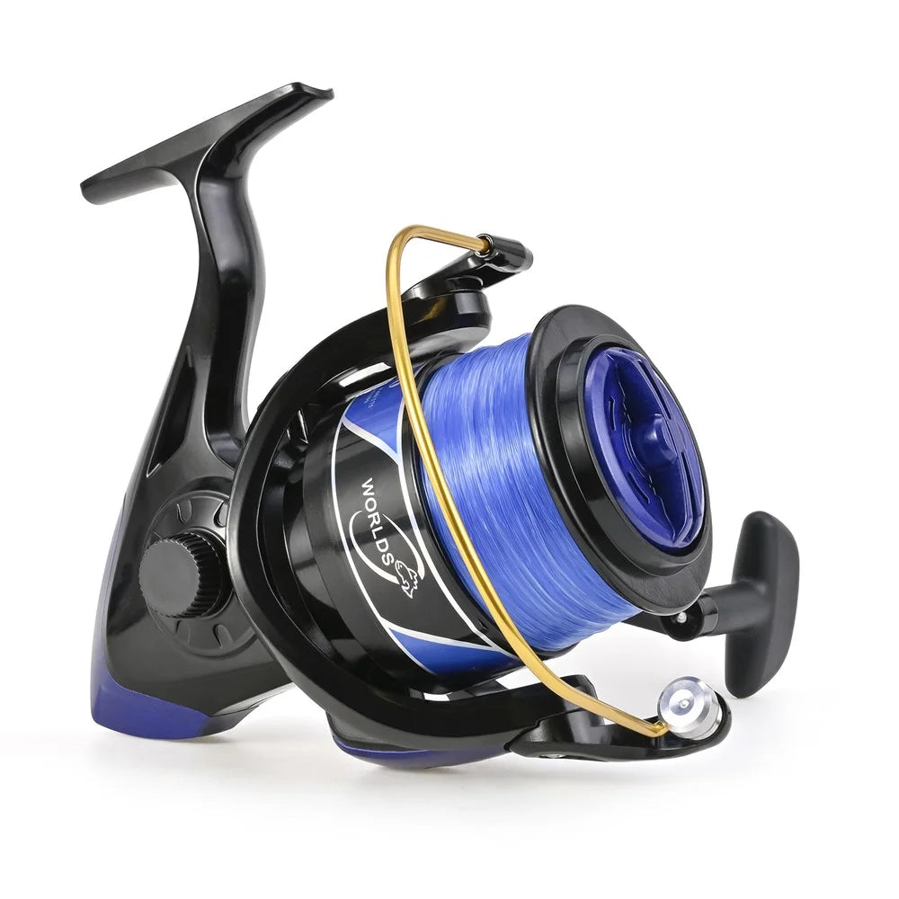 LEO 28265 YF10000 Large Capacity Spinning Reels Lightweight Ultra Smooth Powerful Fishing Reels - Black - 1