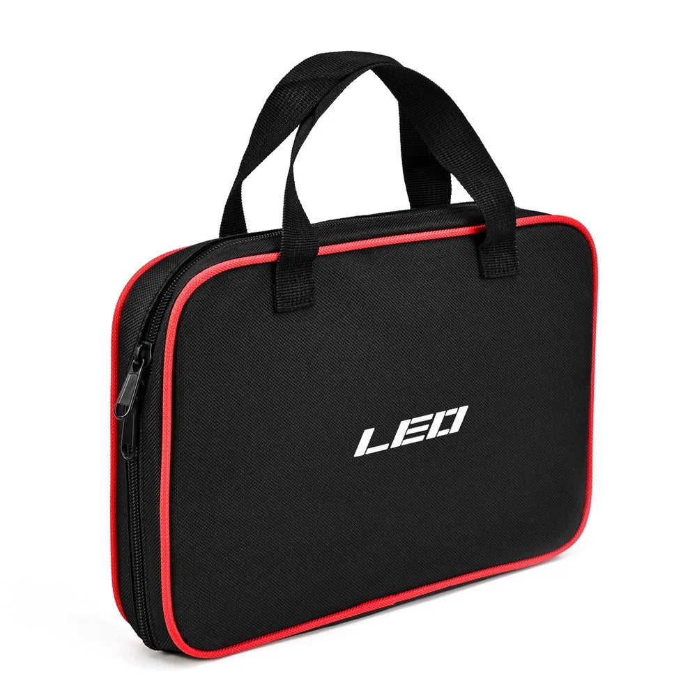LEO 28256 10-Grid Squid Hook Storage Bag Polyester+PP Fishing Lures Soft Bait Storage Case - 1