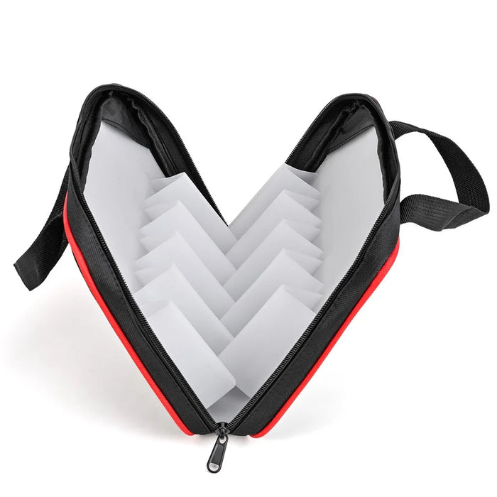 LEO 28256 10-Grid Squid Hook Storage Bag Polyester+PP Fishing Lures Soft Bait Storage Case - 4