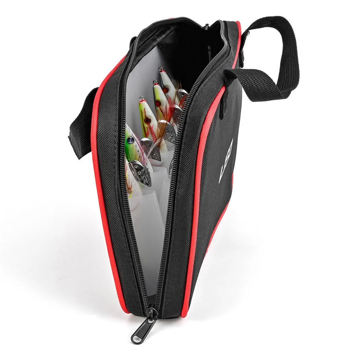 LEO 28256 10-Grid Squid Hook Storage Bag Polyester+PP Fishing Lures Soft Bait Storage Case - 5