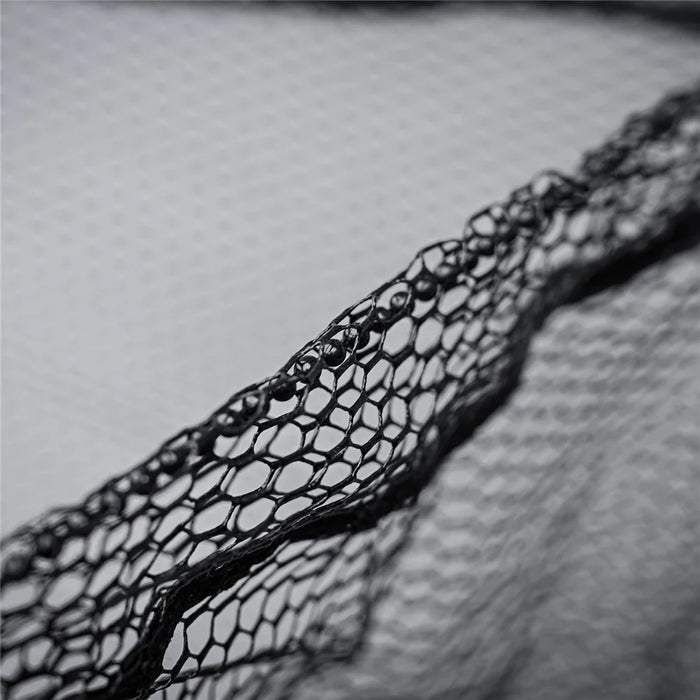 LEO 28036 40cm Portable Fish Landing Net Collapsible Triangular Nylon Fishing Net - Black - 7