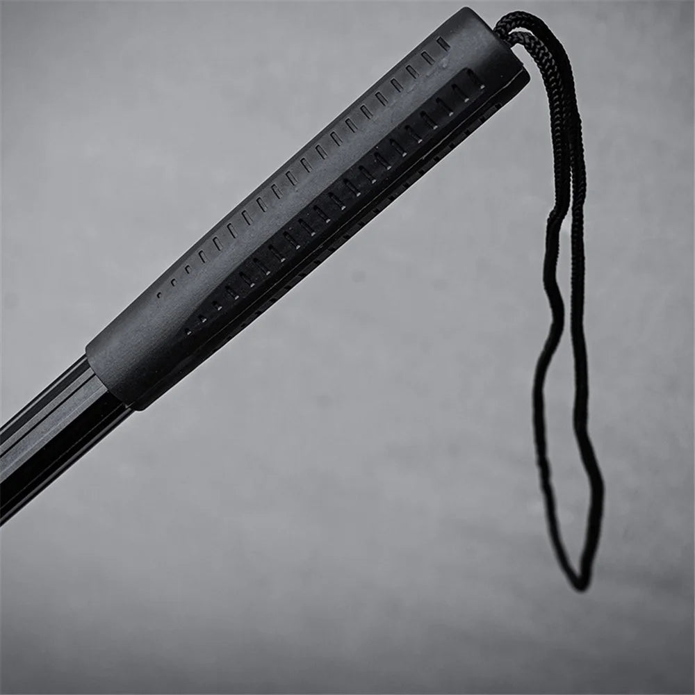 LEO 28036 30cm Portable Fish Landing Net Foldable Triangular Nylon Fishing Dip Net - Black - 3