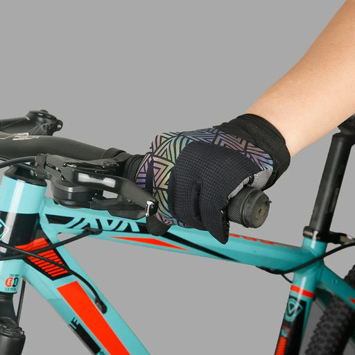 CYCLING Anti-slip Mittens Shock Absorbing Full Finger Touch Screen Cycling Gloves - M - 2