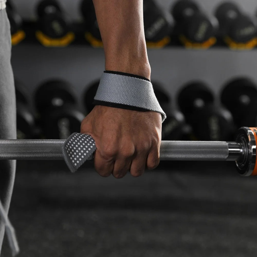 VBOSI 8304V 1 Pair Lifting Straps Anti-Slip Hand Grip Wraps for Deadlifts Powerlifting Workouts Strength Training - Black - 5