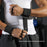 VBOSI 3304V 1 Pair Second-layer Cowhide 3-Hole Grips with Wrist Support Weightlifting Gloves for Deadlift Pull-up Gym Training - M Black - 5
