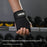 VBOSI 9304V 1 Pair Breathable Lifting Straps Weightlifting Grips Workout Gloves for Deadlift Pull Up Gym - Black - 2
