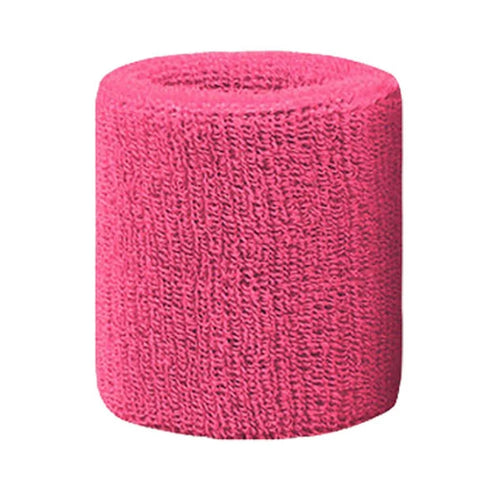 AOLIKES A-0230-8cm 1PC Wrist Sweatbands Sports Soft Sweat Absorbed Wristbands Wrist Bands for Football, Basketball, Running, Golf - Rose - 1