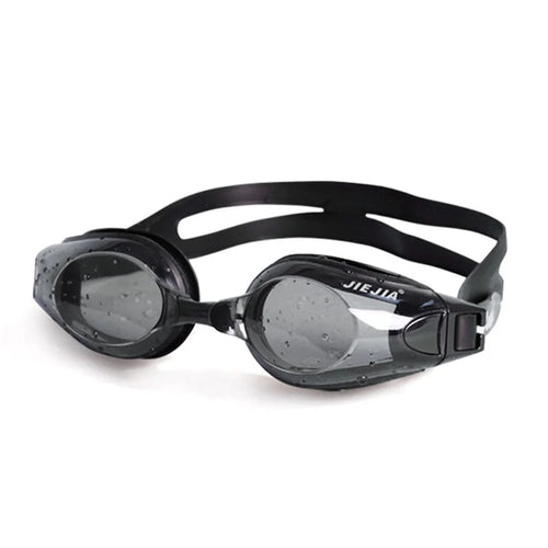 JIEJIA AH100 Adult Swimming Goggles Waterproof HD Glasses Anti-Fog Eyeglasses - Black - 1