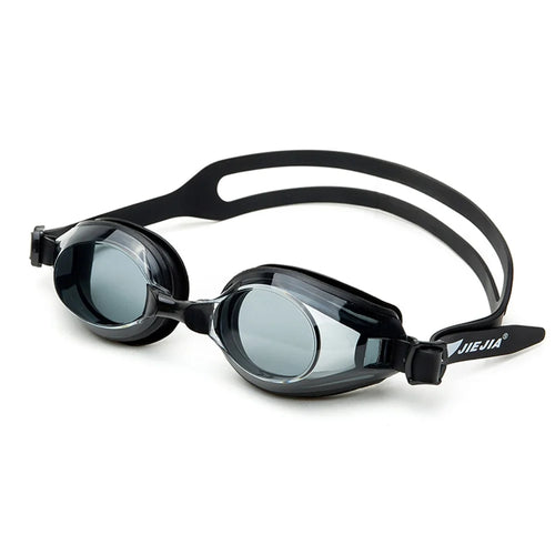 JIEJIA AM100 Adult Swimming Goggles HD Waterproof Glasses Anti-Fog Anti-UV Eyeglasses - Black - 1