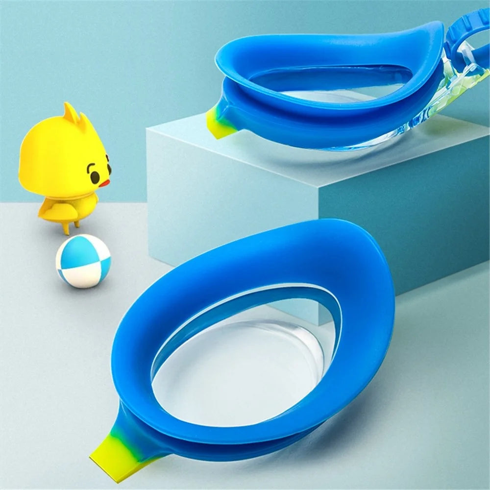 JIEJIA J2670 Kids HD Swimming Goggles Waterproof Glasses Children Anti-Fog Anti-UV Eyeglasses - Blue - 4