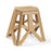 HALIN Portable PP Folding Stool Outdoor Camping Hiking Fishing Stool - Khaki - 1