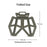 HALIN Portable PP Folding Stool Outdoor Camping Hiking Fishing Stool - Khaki - 5