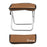 HALIN Camping Portable Folding Stools Ultralight Oxford Cloth + Aluminium Alloy Fishing Chair - Brown - 2