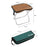 HALIN Camping Portable Folding Stools Ultralight Oxford Cloth + Aluminium Alloy Fishing Chair - Brown - 7