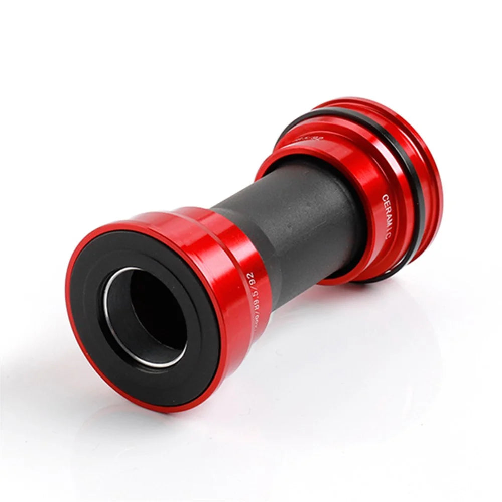 GUB BB86/92 MTB Road Bike Bottom Bracket Ceramic Bearing Press Fit for 22mm-24mm Crankset - Red - 4