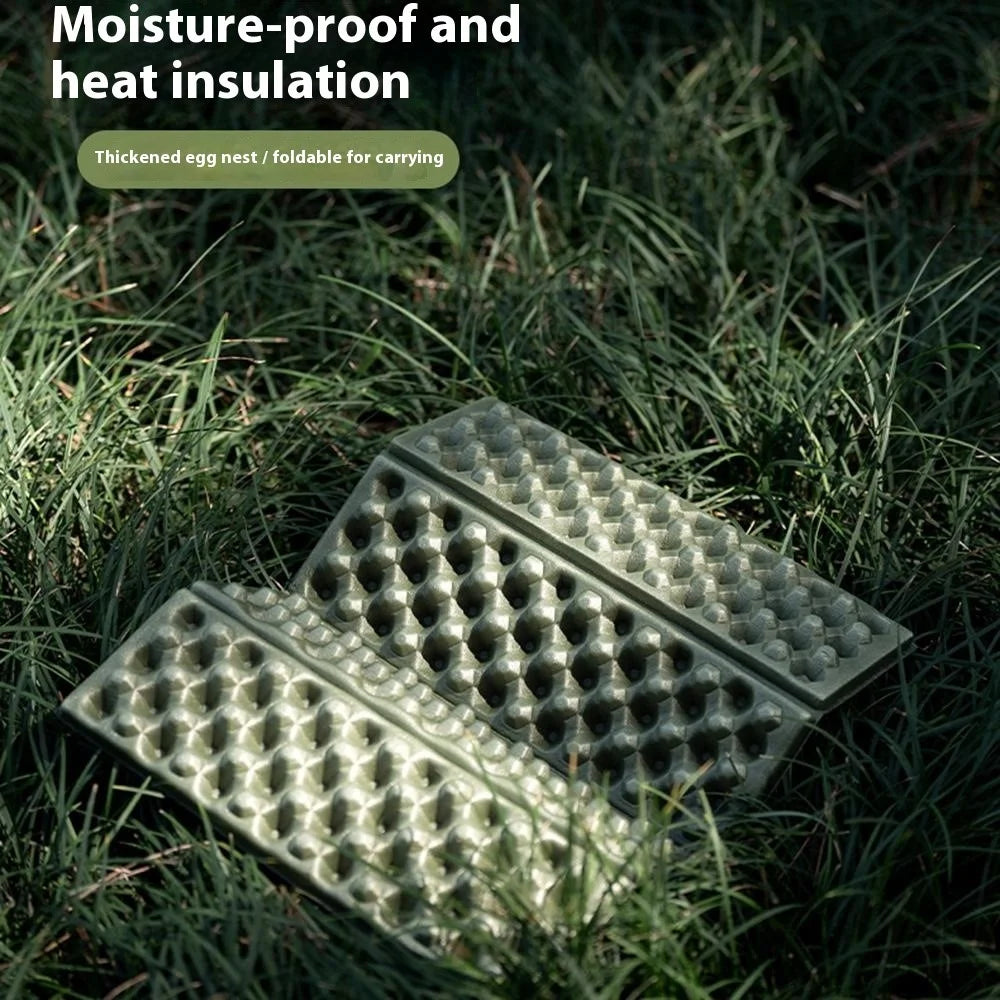 QUNATURE 600080 Outdoor Camping Foldable Moisture-Proof IXPE Pad Portable Picnic Seat Mat with Storage Bag - Army Green - 2