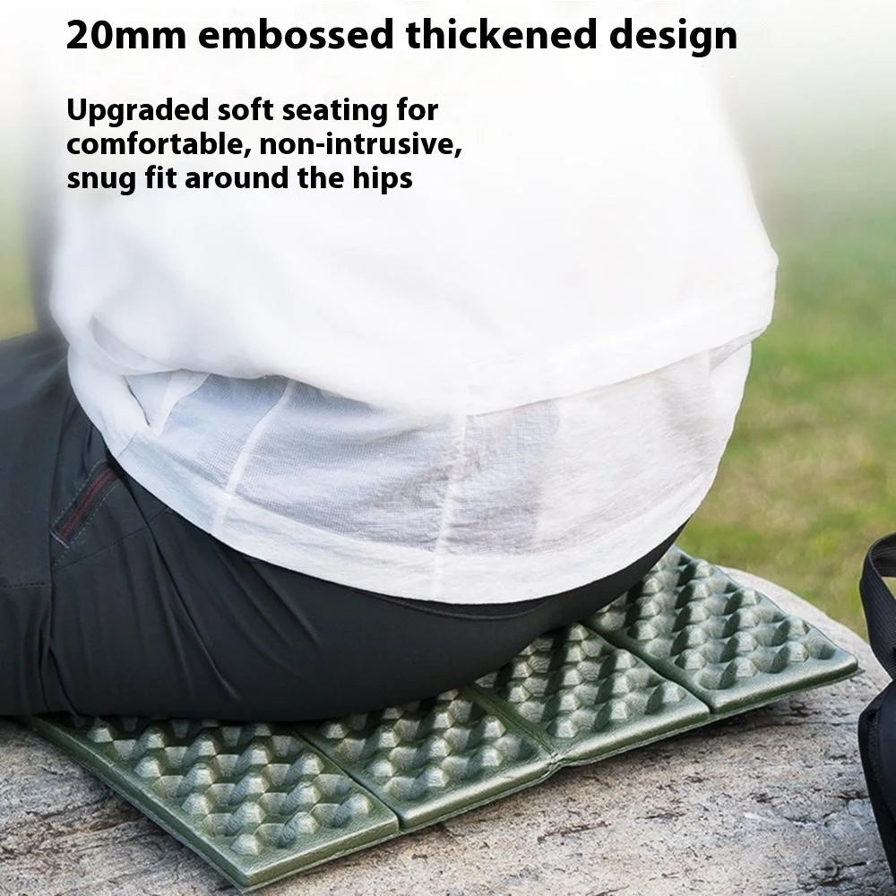 QUNATURE 600080 Outdoor Camping Foldable Moisture-Proof IXPE Pad Portable Picnic Seat Mat with Storage Bag - Army Green - 5