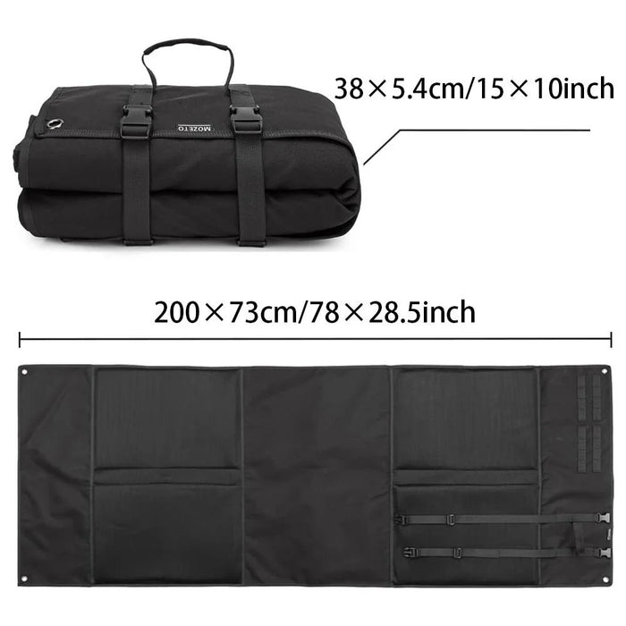 Portable Tactical Shooting Mat Oxford Fabric Outdoor Training Camping Picnic Moisture-Proof Nap Pad - Black - 6