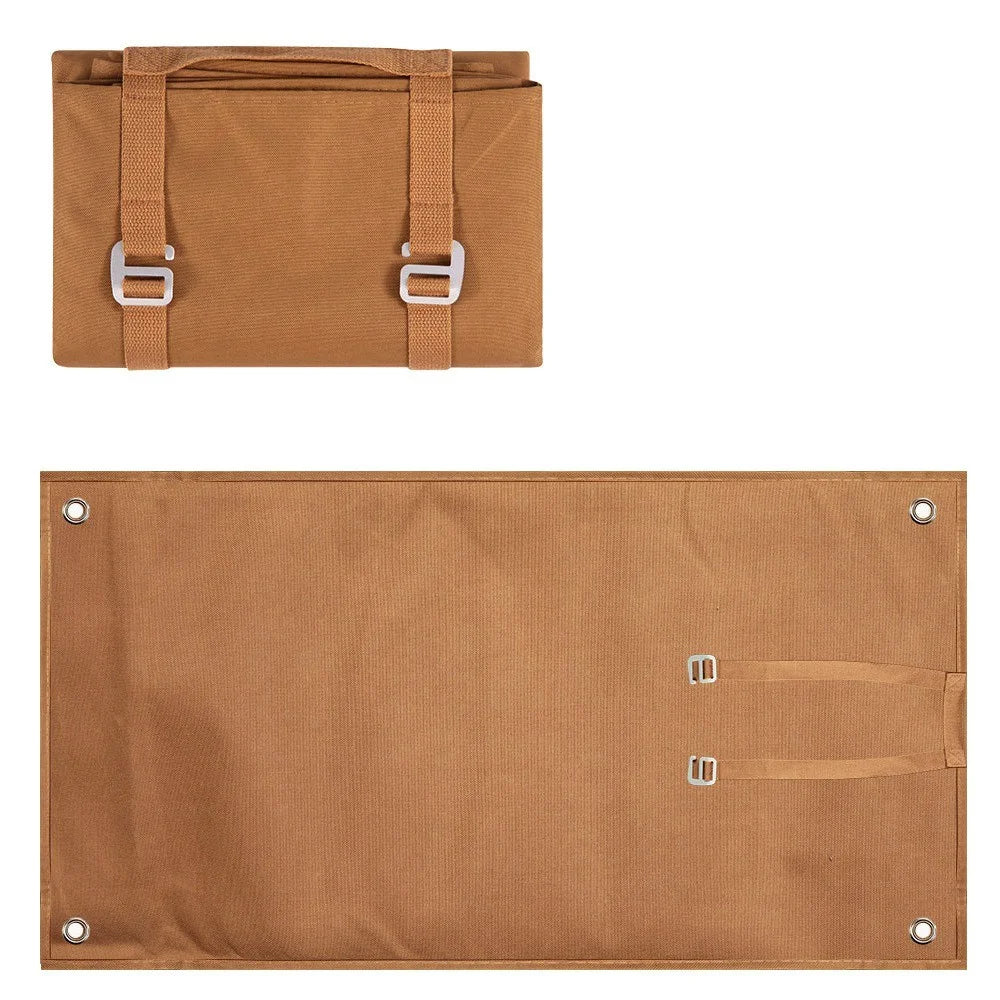 H348 192 x 138cm Waterproof Picnic Blanket Oxford Cloth Folding Camping Mat for Outdoor Beach - Caramel - 1