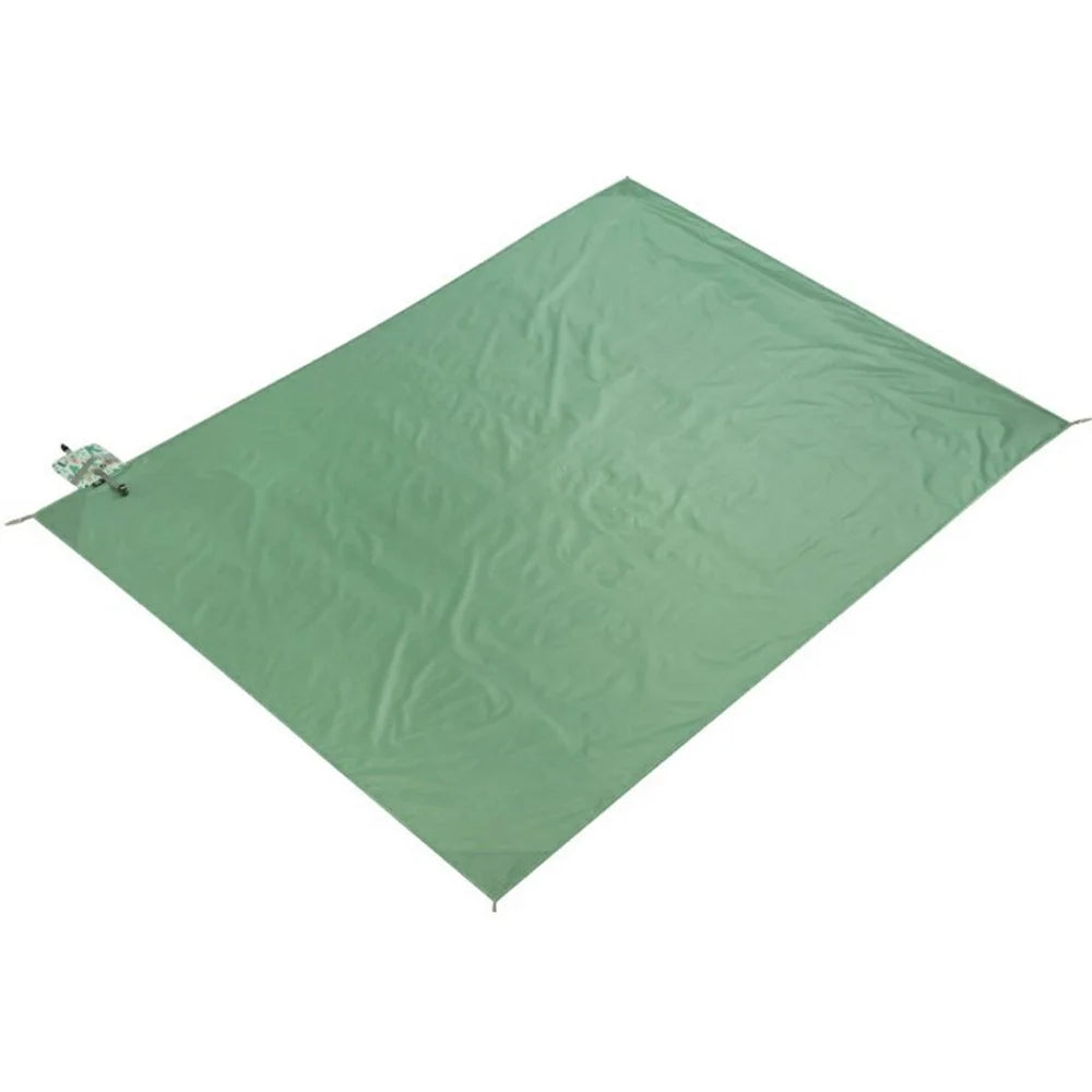 YSD-80626 Outdoor Picnic Blanket 210 x 220CM Beach Ground Mat Portable Waterproof Sand Mat for Camping / Hiking - Green / Plant - 2