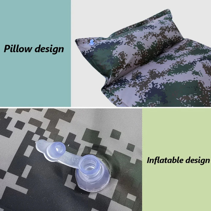 cqd1001 190x70x4cm Camping Sleeping Pad Extra Thick Pillow Ultralight Waterproof Sleeping Mat with Carrying Bag - 6