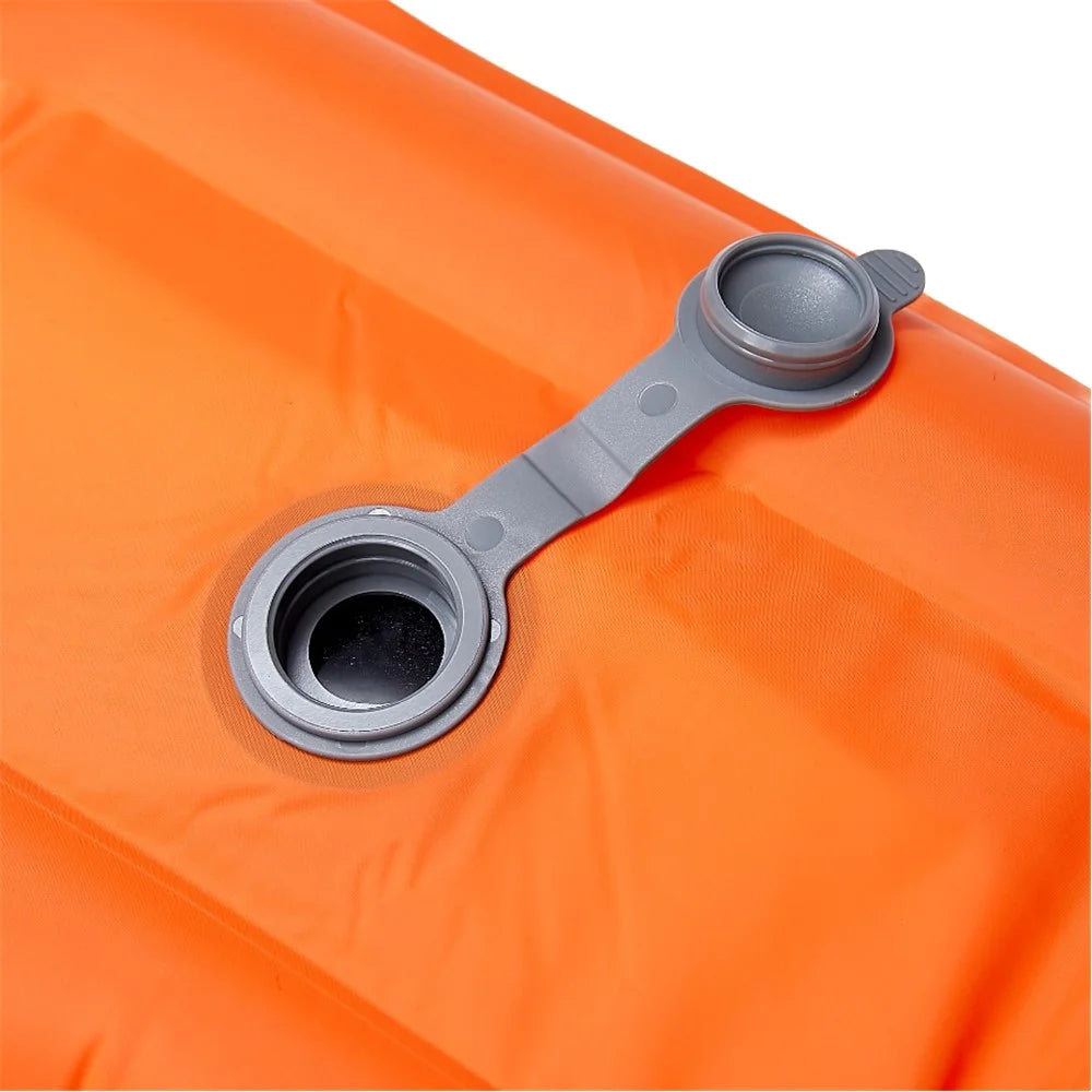 Portable 2 Person Camping Mat Foot Stepping Inflation Air Mattress Waterproof Sleeping Pad with Pillow - 7