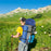 Foot Pump Portable Sleeping Pad Outdoor Camping Hiking Inflatable Air Mattress with Pillow - Blue - 2