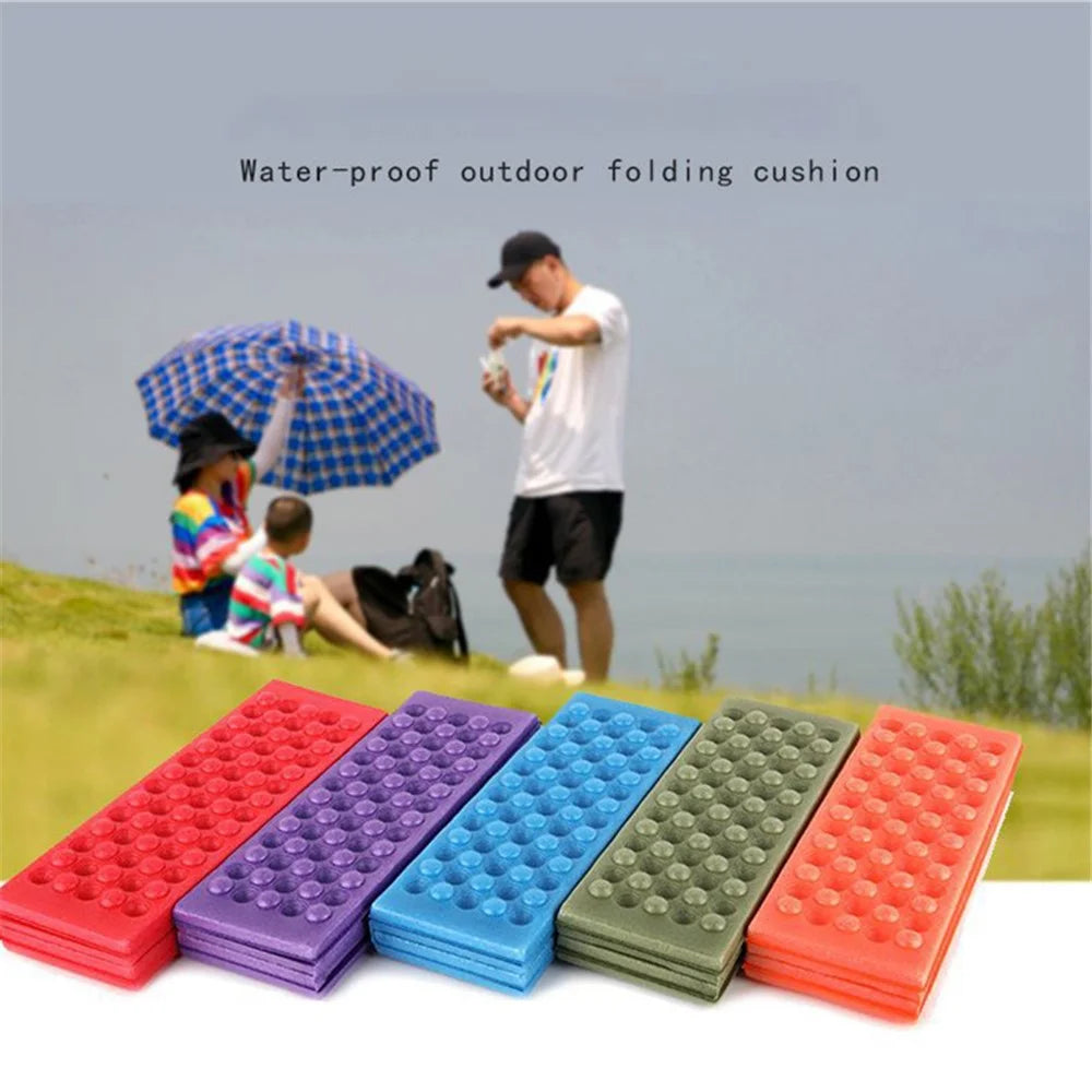 W-02 Portable Outdoor Camping Hiking Seat Mat Foldable XPE Waterproof Travel Picnic Seating Pad - Blue - 5