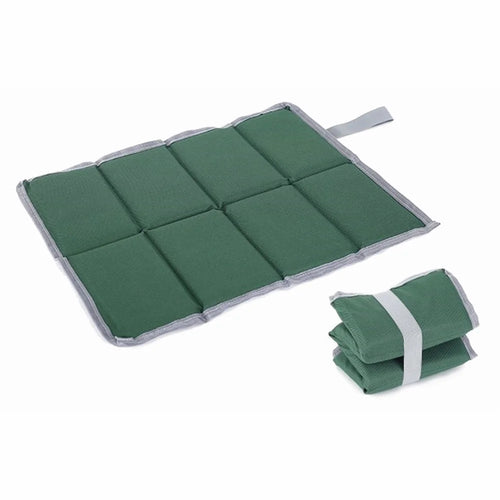 Portable 8-fold Picnic Seat Pad EPE Foam Hiking Seat Pad Folding Seat Pad Outdoor Silver Coated Sitting Mat for Fishing, Camping - Army Green - 1