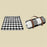 1409 150x200cm Portable Outdoor Moisture-proof Picnic Mat Camping Hiking Lawn Mat Carpet - Black / Grey / White Grid - 2