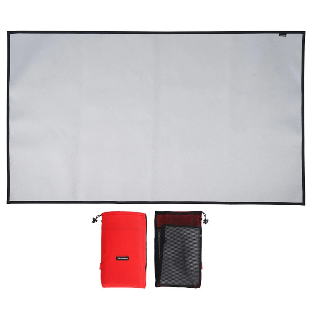 CLS Fireproof Cloth Heat Insulation Pad High-Temperature Resistant Mat for Camping Picnic Barbecue, Size L, 106x60cm - 5