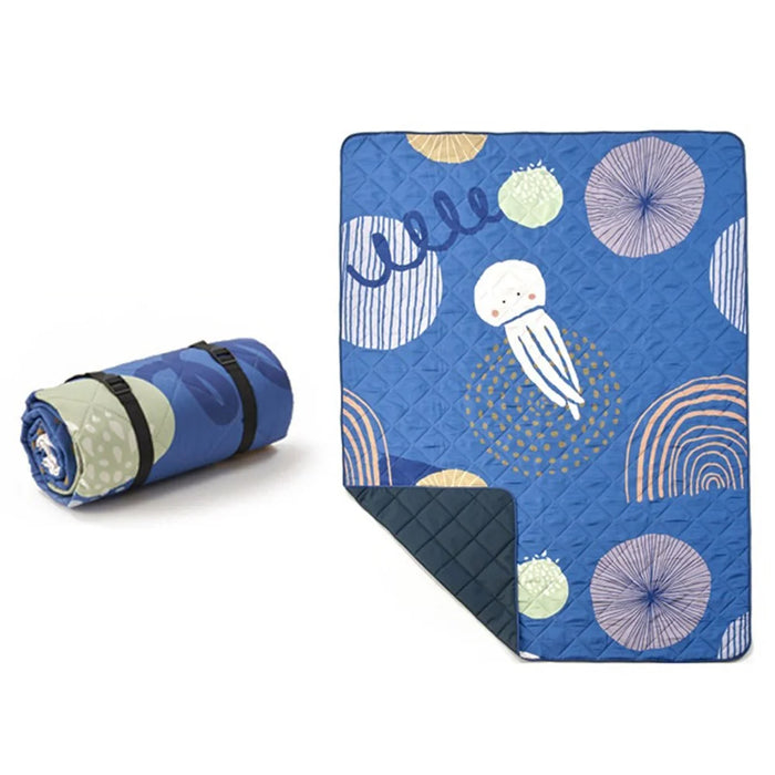 150x200cm Portable Moisture-proof Thicken Picnic Mat Outdoor Camping Carpet with Webbing Strap - Style A - 1