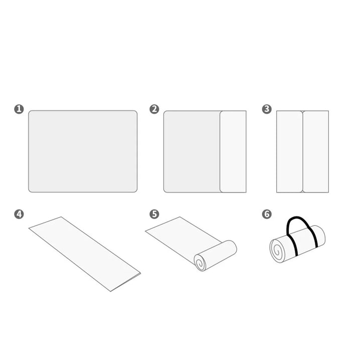 150x200cm Portable Moisture-proof Thicken Picnic Mat Outdoor Camping Carpet with Webbing Strap - Style A - 6