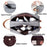 Portable Men Toiletry Wash Bag Cationic Fabric Dual Layer Travel Handbag Organizer - Grey - 2
