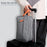 Portable Men Toiletry Wash Bag Cationic Fabric Dual Layer Travel Handbag Organizer - Grey - 3