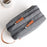 Portable Men Toiletry Wash Bag Cationic Fabric Dual Layer Travel Handbag Organizer - Grey - 7