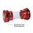 ZTTO BB209 Bike Press-In Bottom Bracket Acrylic+Aluminum Alloy Bearing Bottom Bracket Threaded BB - Red - 2