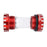 ZTTO BB109 Acrylic+Aluminum Alloy Bike Press-In Bottom Bracket Bearing Threaded BB - Red - 1
