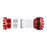 ZTTO BB109 Acrylic+Aluminum Alloy Bike Press-In Bottom Bracket Bearing Threaded BB - Red - 2