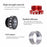 ZTTO BB109 Acrylic+Aluminum Alloy Bike Press-In Bottom Bracket Bearing Threaded BB - Red - 3