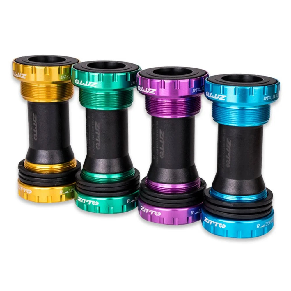 ZTTO BB91 Bike Press-In Aluminum Alloy Bottom Bracket Bearing Bottom Bracket Threaded BB - Black - 5